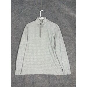 Bobby Jones Golf 1/4 Zip Squares Knit Pima Cotton Sweater Size‎ Large